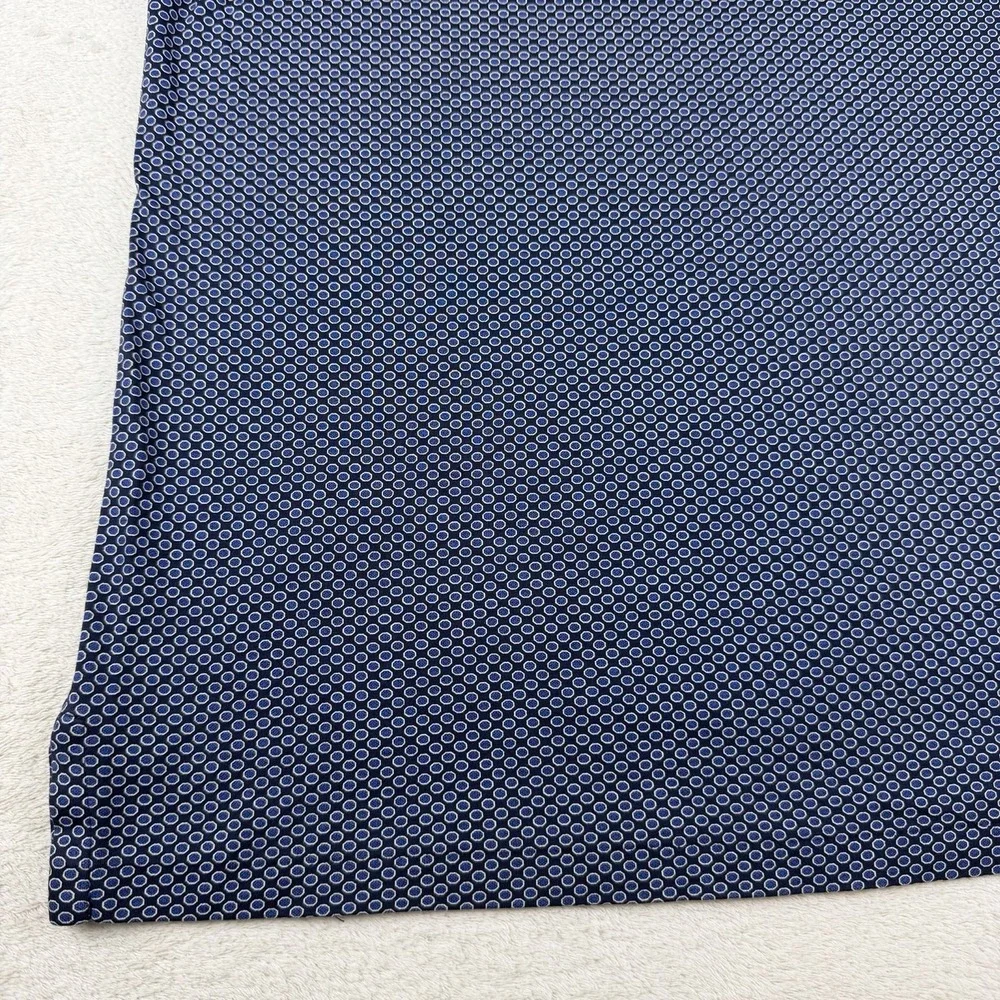 Polo Ralph Lauren Shirt Mens Medium Blue AOP Circle Print Custom Classic‎ Fit